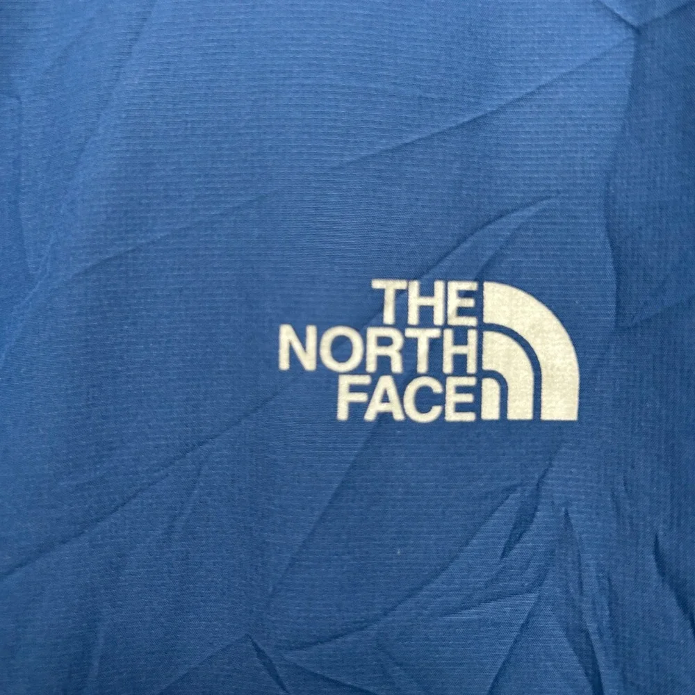 The North Face Mens Blue Lightweight Reflective Running Vest XL Zip Up Pockets